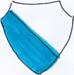 Altes Schildmotiv blau-weiß